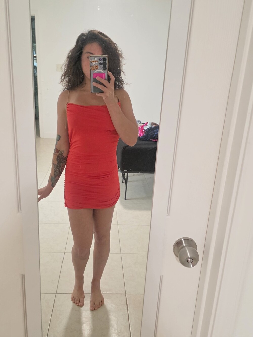 Red Chain Dress